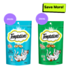 Temptations Tempting Tuna and Savoury Salmon Flavor Cat Treats Combo