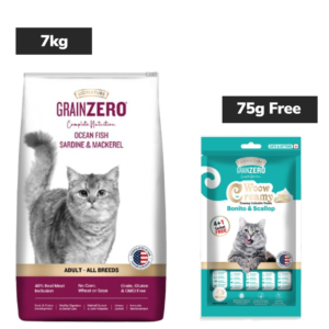 Signature Grain Zero Ocean Fish, Sardine and Mackerel Adult Cat Dry Food