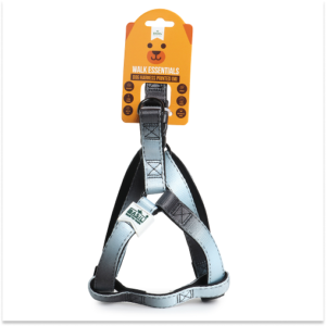 Basil Padded Adjustable Harness for Dogs (Black/Grey)