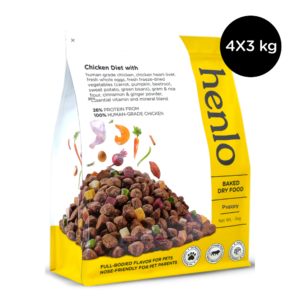 Henlo Chicken & Veg Baked Dry Food for Puppies & Small Breed Dogs | 100% Human Grade Ingredients