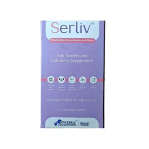 Intas Serliv Tablets Anti Anxiety and Calming Supplement for Dogs & Cats