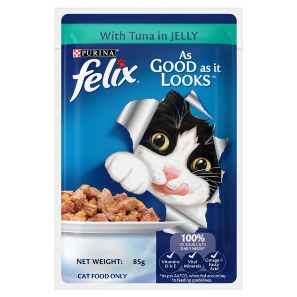 Purina Felix Sardine and Tuna with Jelly Adult Cat Wet Food Combo